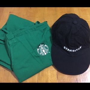 🎃 Starbucks Cap & Two Apron Set